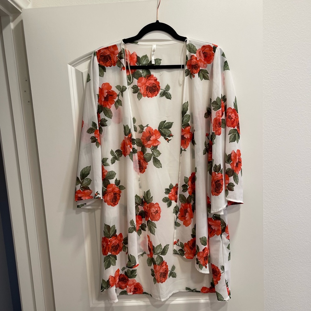 Sheer cover up blouse